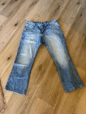 Wrangler Men's Light Blue Bootcut Jeans